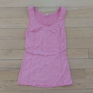 Pink Striped Tank Top